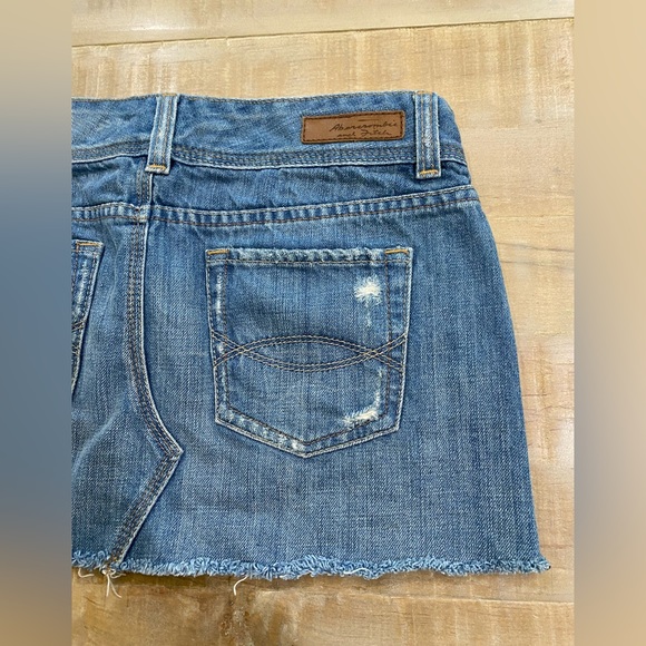 Abercrombie & Fitch Jeans MINI Skirt distressed torn - Picture 4 of 15